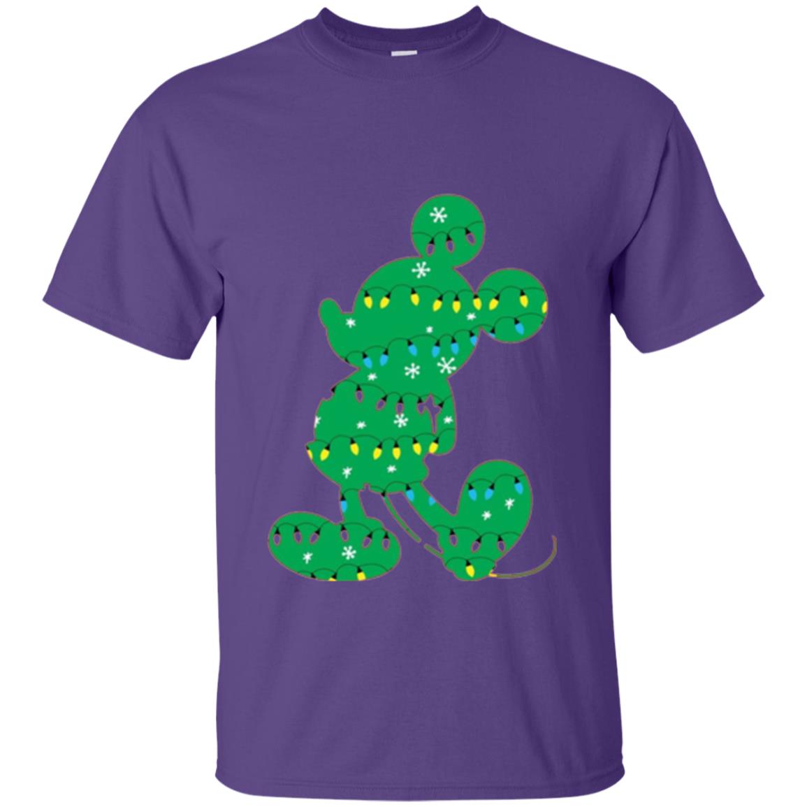 Disney Mickey Mouse Christmas Lights T-shirt Purple