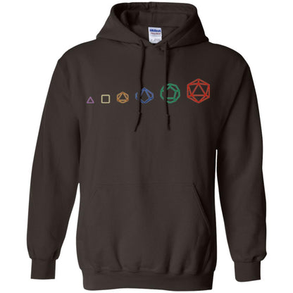Gamer T-shirt D20 Dice Evolution Role T-shirt Dark Chocolate