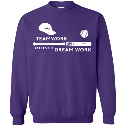 Baseball T-shirt Teamwork Makes The Dream Work Purple