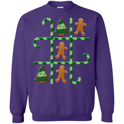Christmas T-shirt Tic Tac Toe Board Game Purple
