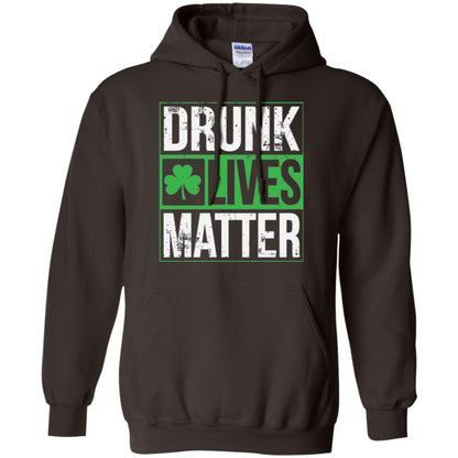Drunk Lives Matter Saint Patrick_s Day T-shirt Dark Chocolate