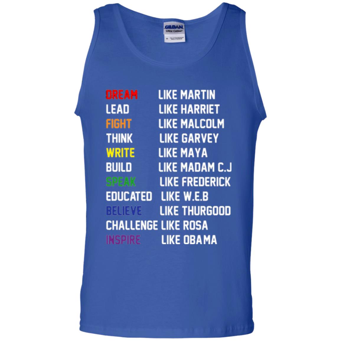Dream Like Martin Inspire Like Obama T-shirt Royal