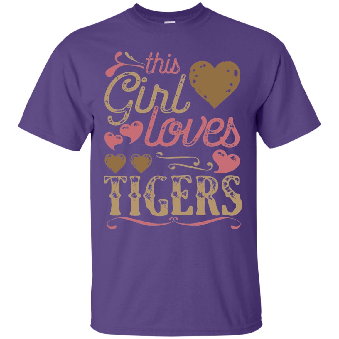 Tigers Shirt This Girls Love Tiger Purple