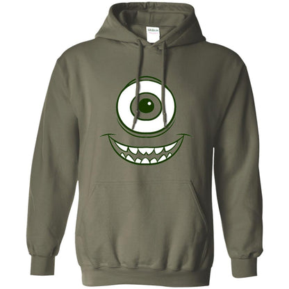 Cartoon T-shirt Mike Wazowski Eye Graphic Military Green