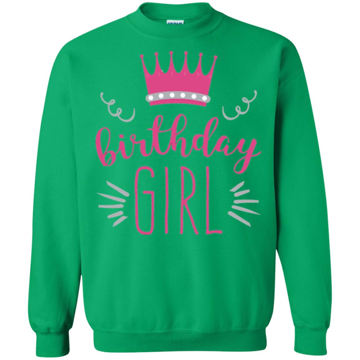Tiara Crown T-shirt Girl_s Youth Birthday Princess T-shirt Irish Green