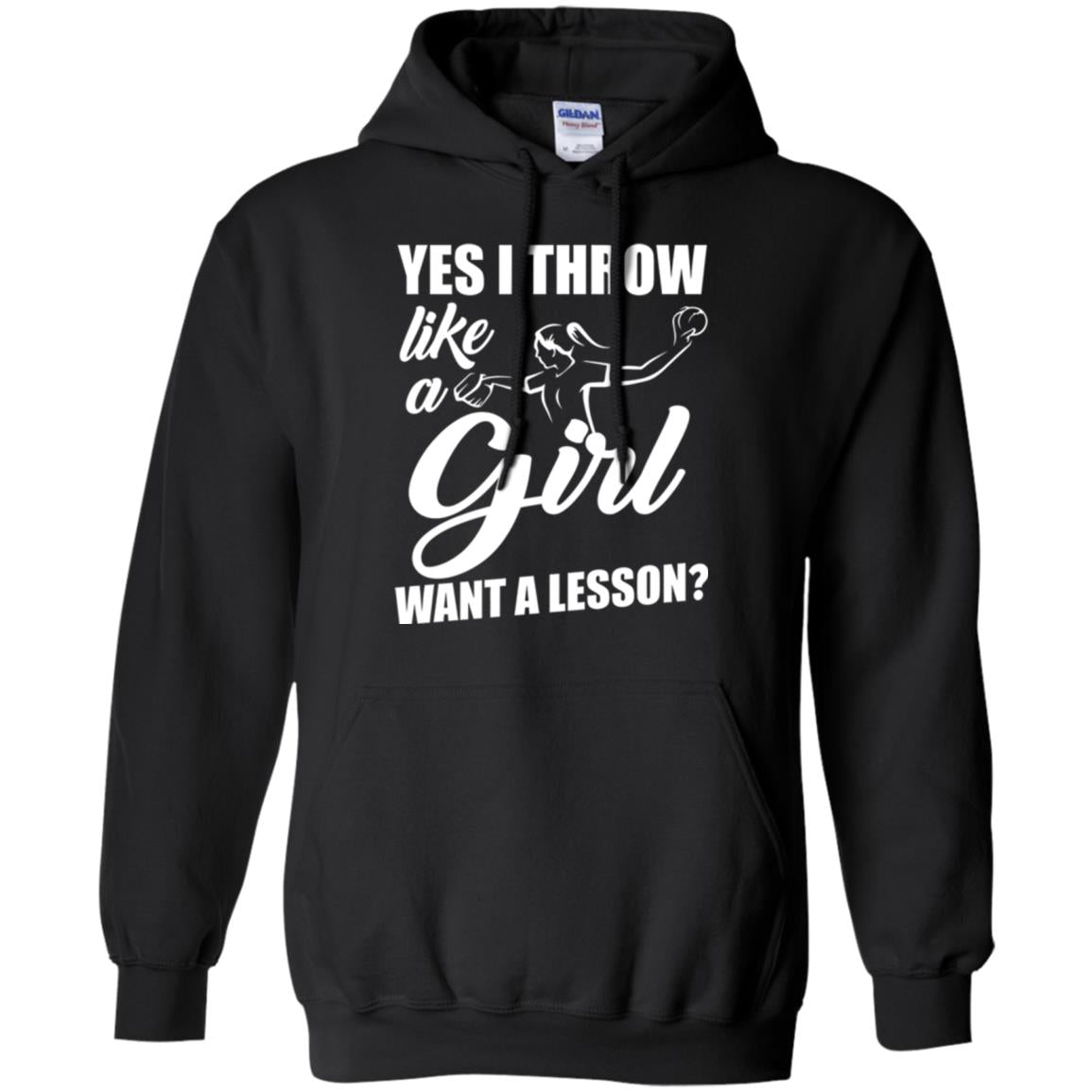 Softball T-shirt Yes I Throw Like A Girl Want A Lesson Black