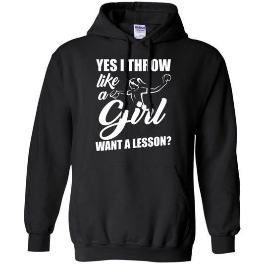 Softball T-shirt Yes I Throw Like A Girl Want A Lesson Black