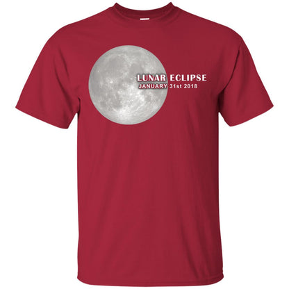 Eclipse January 31st 2018 Total Lunar Eclipse Shirts Cardinal