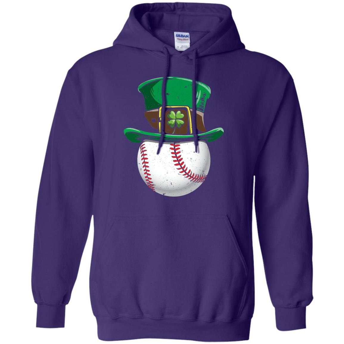 Leprechaun St. Patrick_s Day Baseball Ball T-shirt Purple