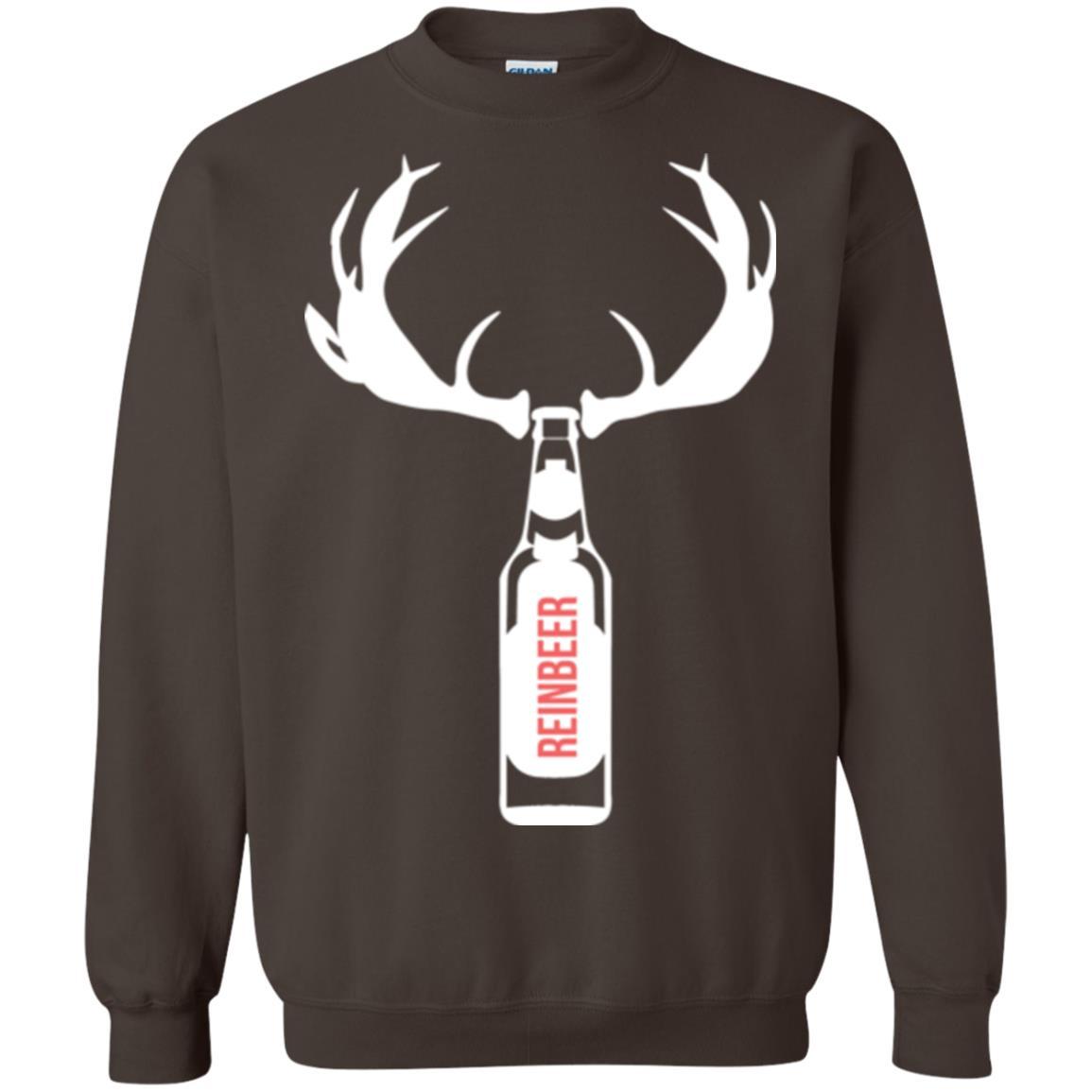 Christmas T-shirt Funny Christmas Reinbeer Dark Chocolate