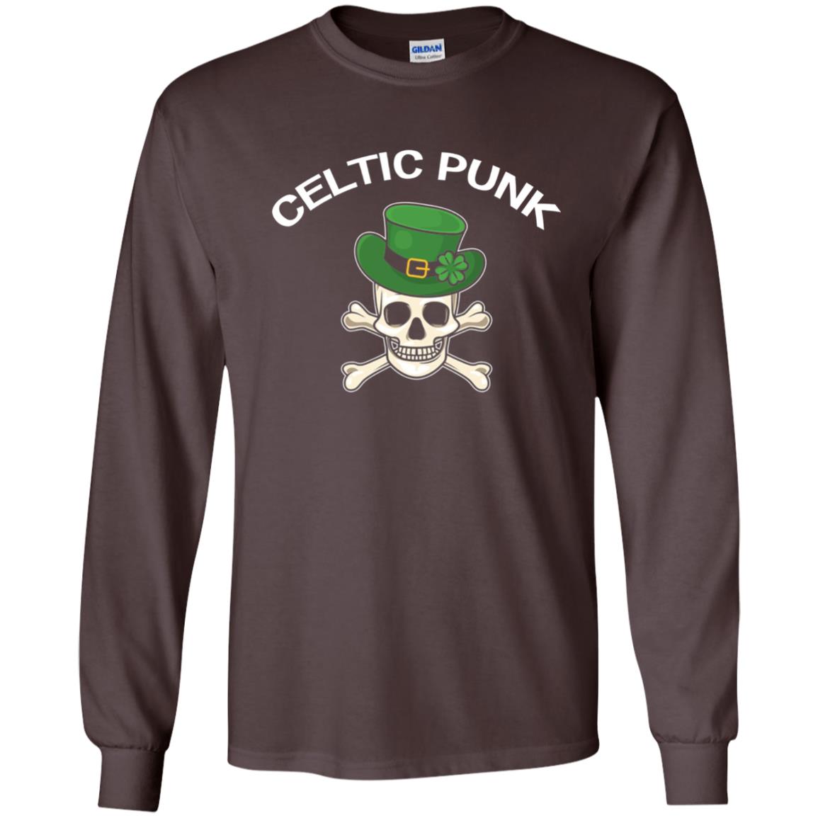 Celtic Punk Rock Irish St. Patrick_s Day T-shirt Dark Chocolate