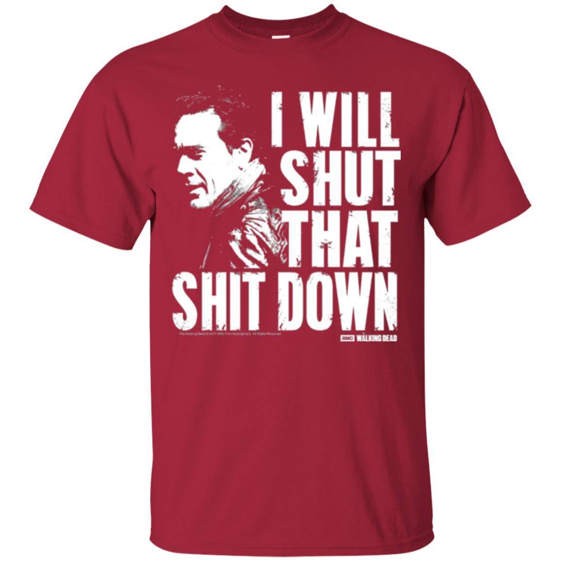 Film T-shirt I Shut That Shit Down Cardinal