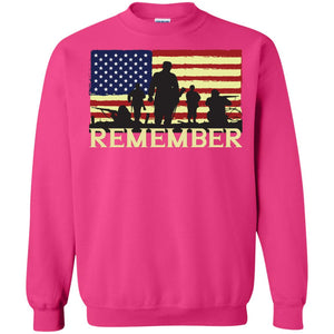 Military Of United States Memorial Day ShirtG180 Gildan Crewneck Pullover Sweatshirt 8 oz.