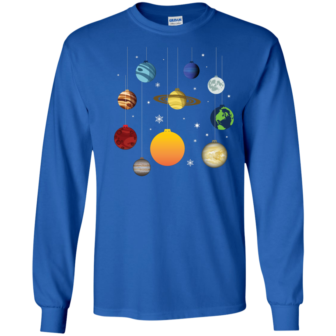 Christmas T-shirt Joy To Universe Christmas Royal