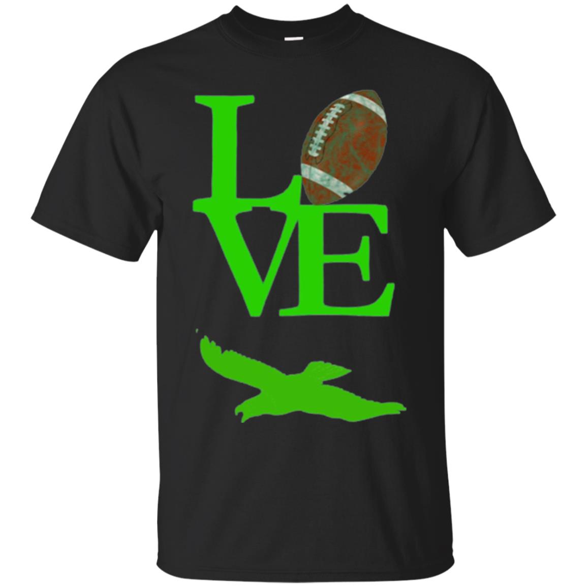Football Lover T-shirt Love Football Flying Bird T-shirt Black