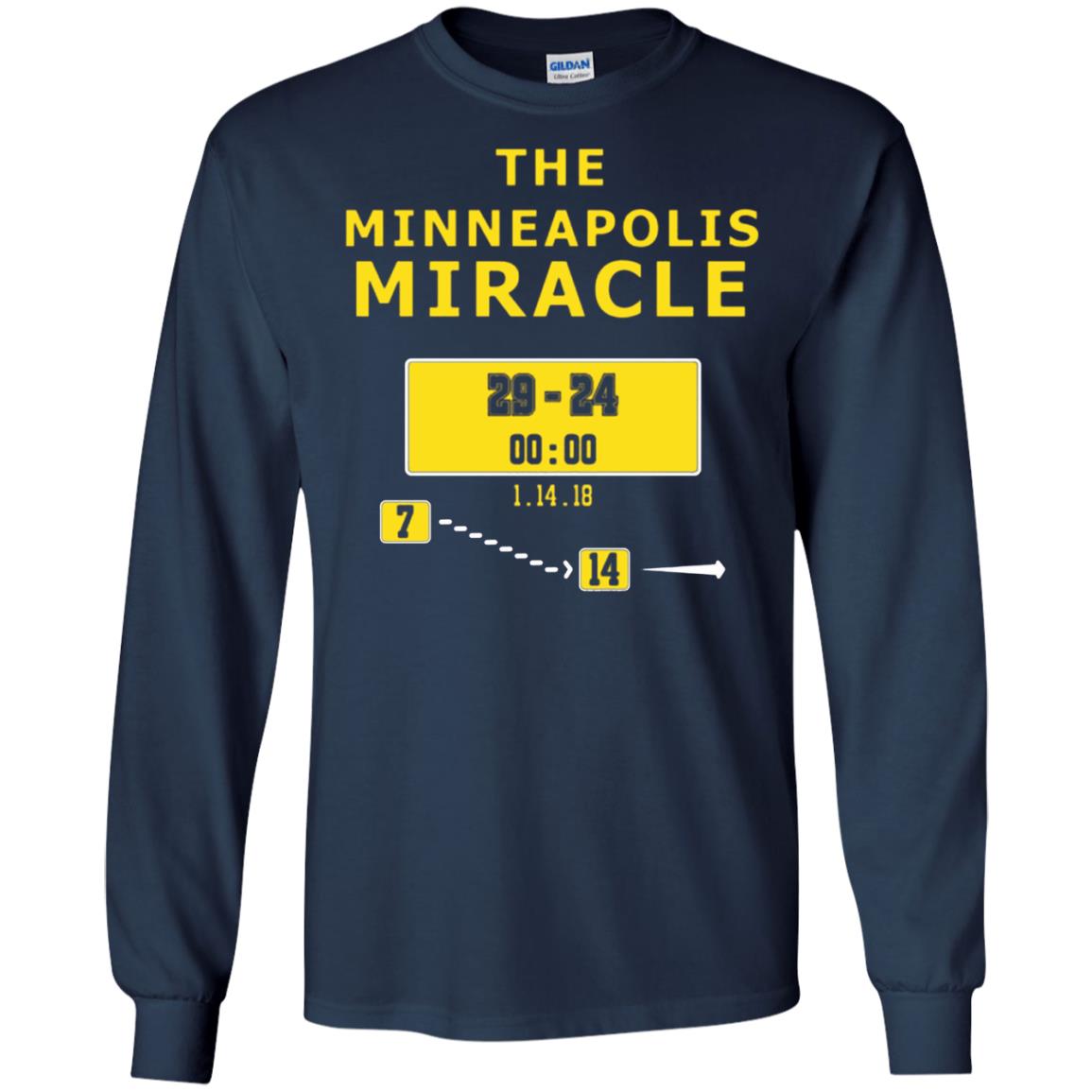 Football Lover T-shirt The Minneapolis Miracle Navy