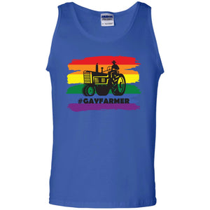 Hashtag Gay Farmer Lgbt Pride Month 2018 ShirtG220 Gildan 100% Cotton Tank Top