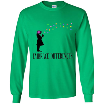 Autism Awareness T-shirt Embrace Differences T-shirt Irish Green