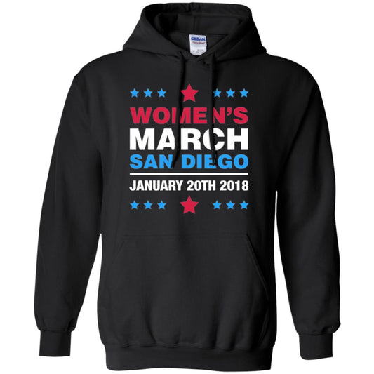 Women's March San Diego January 20th 2018 Protest Women's Right T-shirt Black