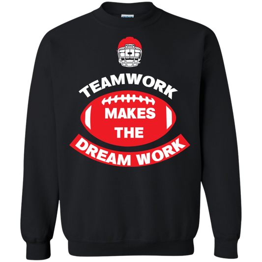 Football T-shirt TeamWork Makes The Dreamwork Black