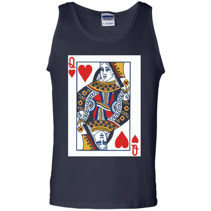 Valentines Day T-shirt Queen Of Hearts Cards Couple Navy