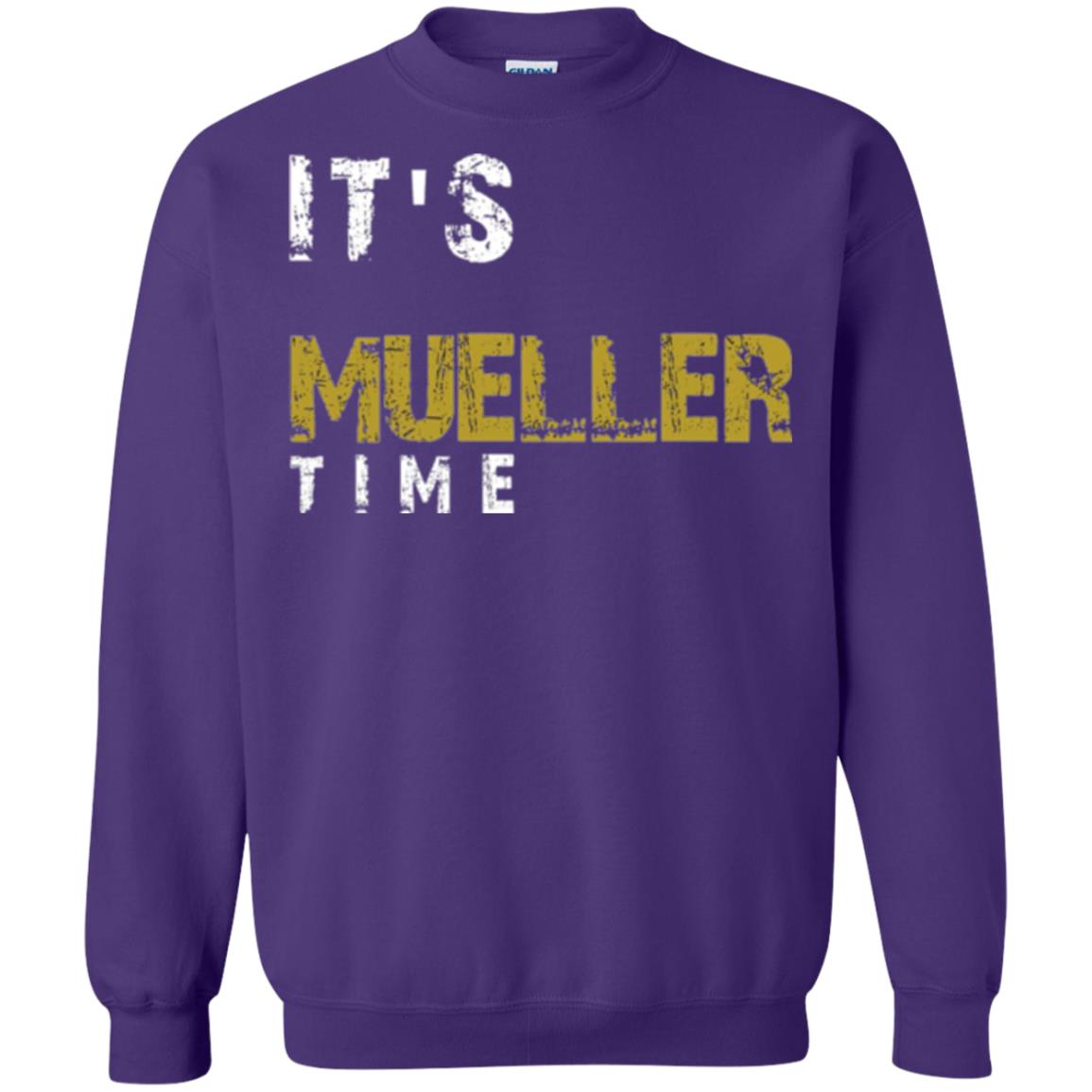 Anti Trump Resist T-shirt It_s Mueller Time Purple