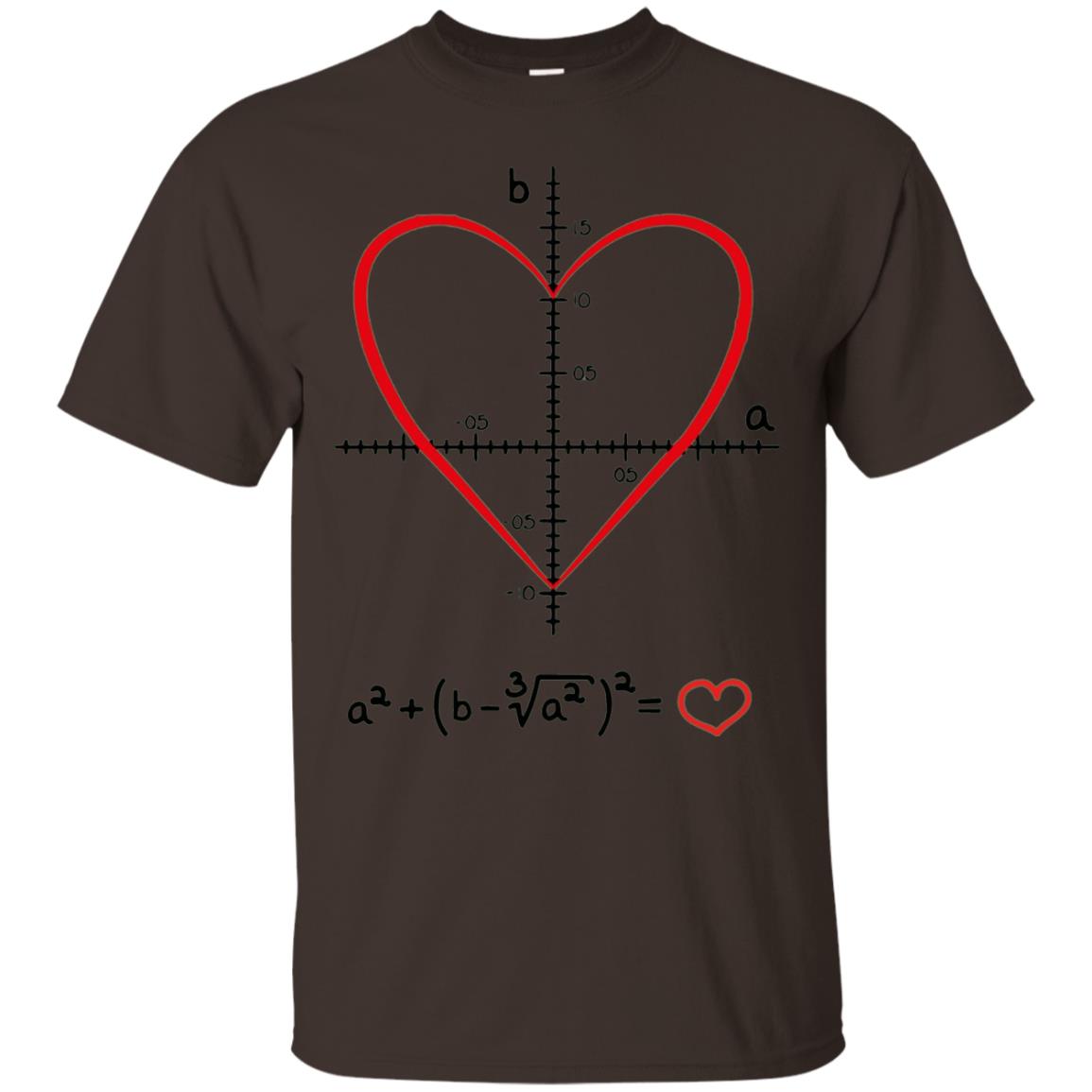 Valentines Day T-shirt Math Equation Cool Formula Geekiest Heart Dark Chocolate