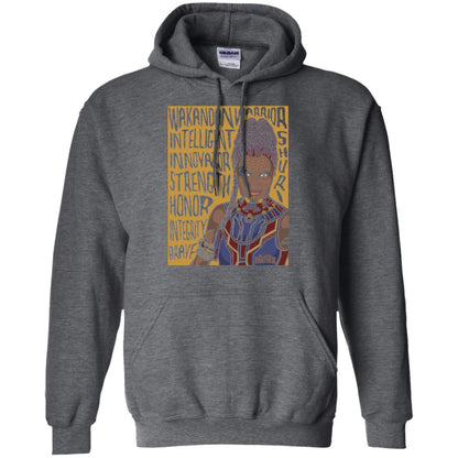 Black Panther Movie Shuri Word Art T-shirt Dark Heather