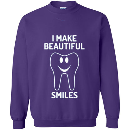 Dentist T-shirt I Make Beautiful Smiles Purple