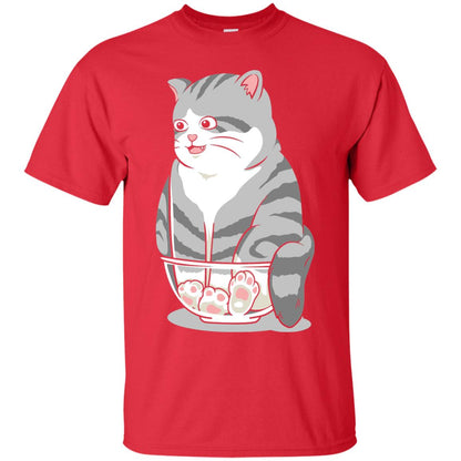 Cat Smile Cat Lover T-shirt Red