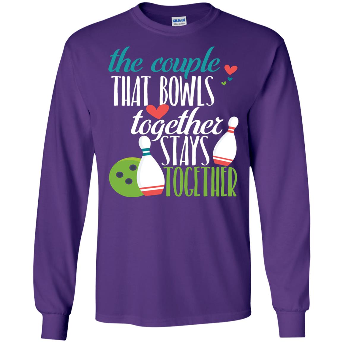 Bowler Shirt The Couple That Bowls Together Stay Together Purple