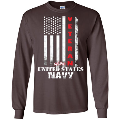 Armed Forces Us Navy Vintage Veteran T-shirt Dark Chocolate