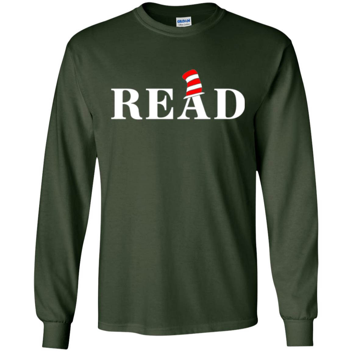 Read Book Lover National Wear Red Day T-shirt Forest Green