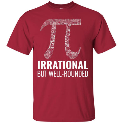 Funny Pi Shirt Irrational But Well Rounded Cardinal
