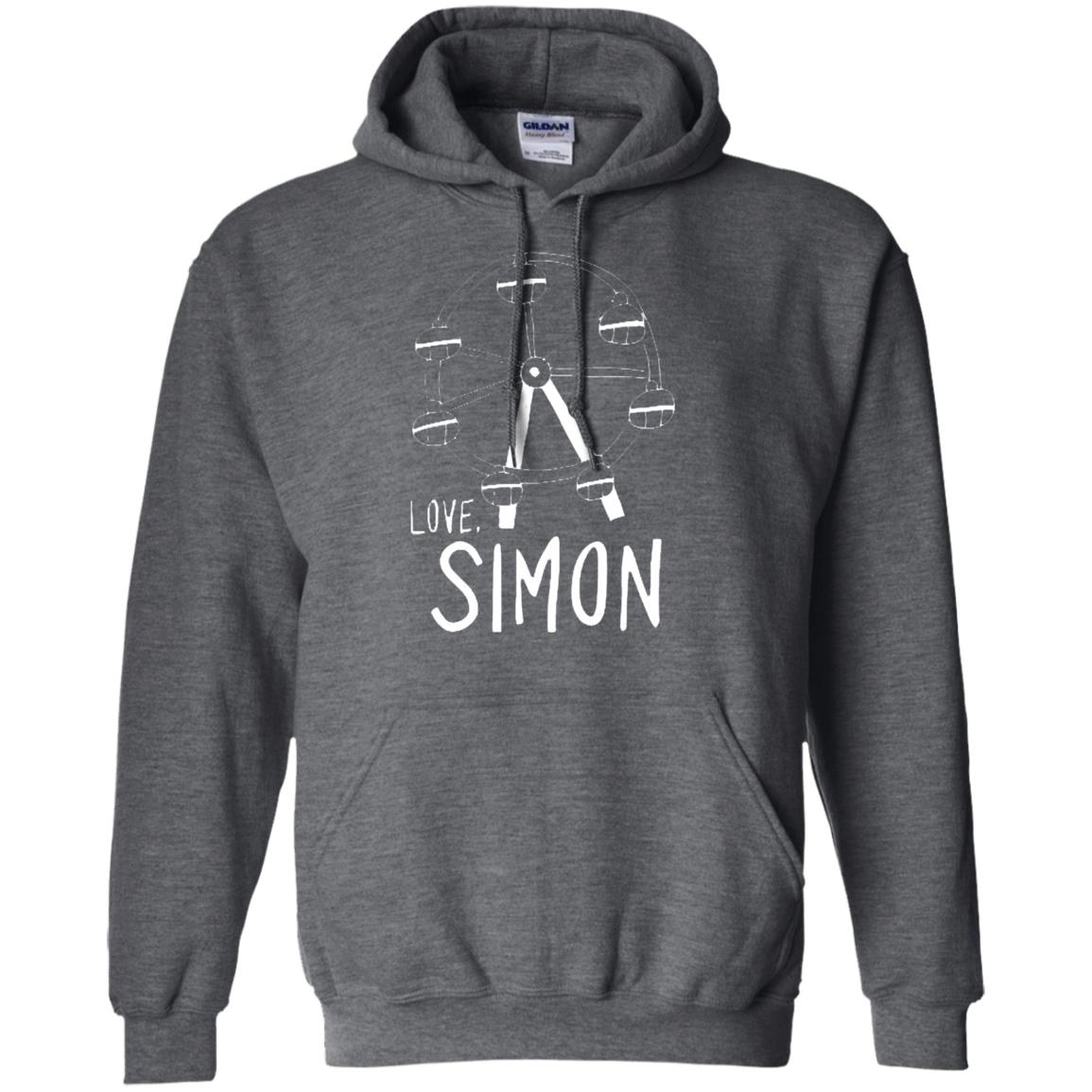 Love Simon Ferris Wheel Doodle T-shirt Dark Heather