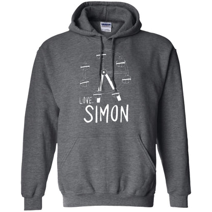 Love Simon Ferris Wheel Doodle T-shirt Dark Heather