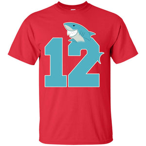12th Birthday Shark Party ShirtG200 Gildan Ultra Cotton T-Shirt