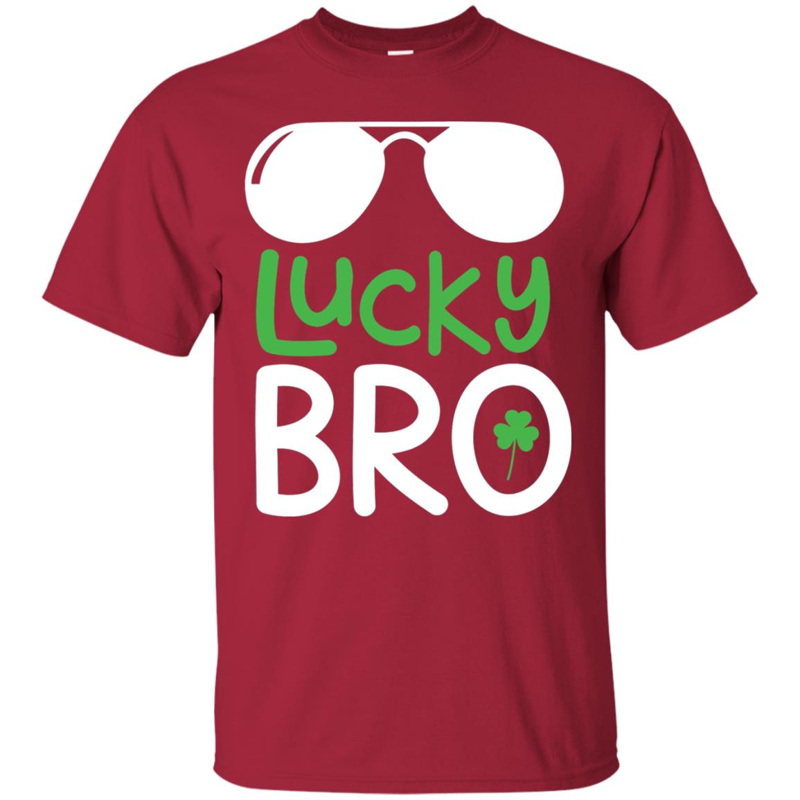 Lucky Bro St. Patrick_s Day T-shirt Cardinal