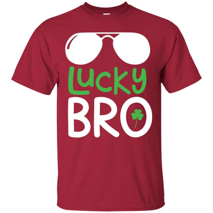 Lucky Bro St. Patrick_s Day T-shirt Cardinal