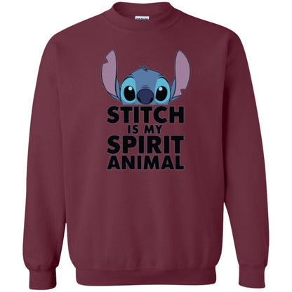 Disney Stitch Is My Spirit Animal T-shirt Maroon
