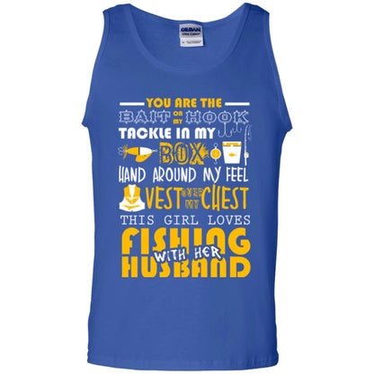 Fishing Lover T-shirt This Girl Loves Fishing With Her Husband Royal