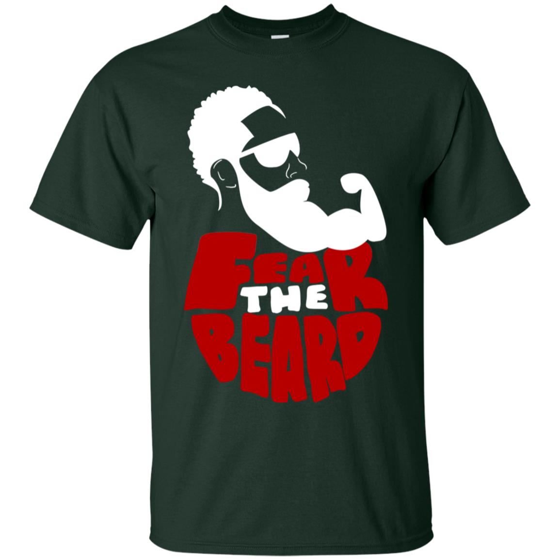 Fear The Beard No Shave November Gift Shirt For Mens Forest