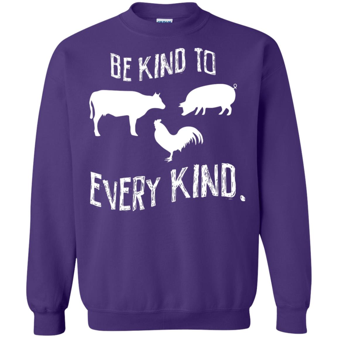 Be Kind To Every Kind Kindness Vegetarian Animal Lovers Gift Shirt Purple