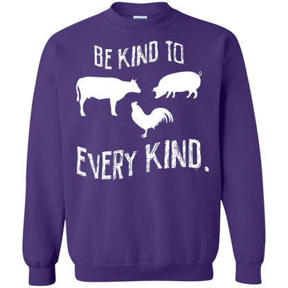 Be Kind To Every Kind Kindness Vegetarian Animal Lovers Gift Shirt Purple
