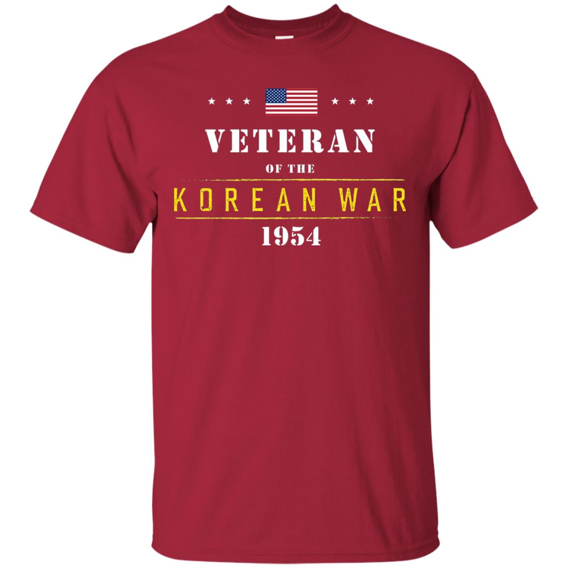 Veteran Of The Korean War 1954 T-shirt Cardinal