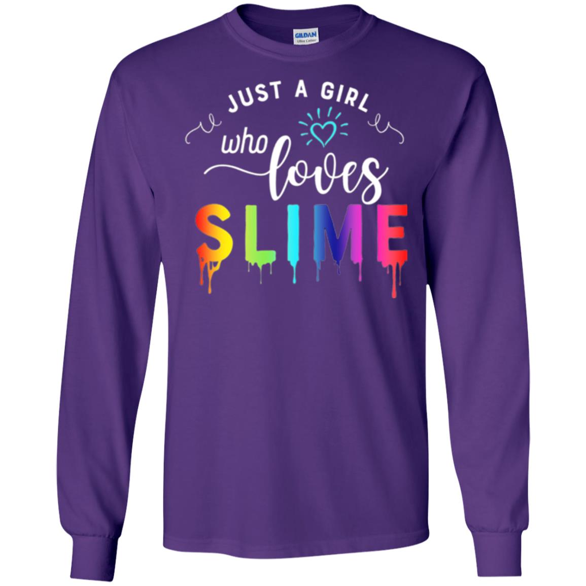 Slime Lover T-shirt Just A Girl Who Loves Slime Purple