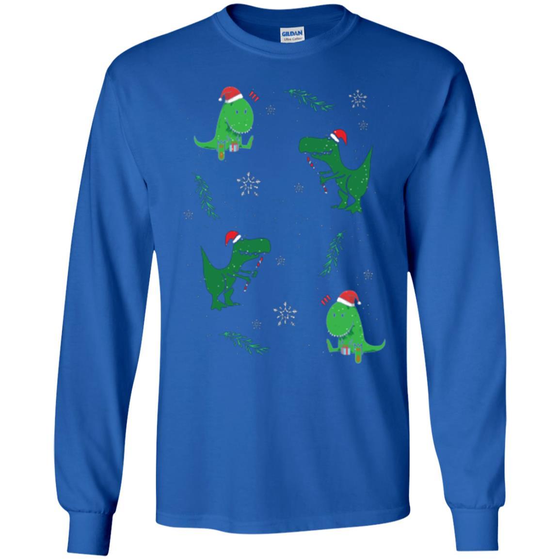 Funny Christmas T-shirt Merry Christmas Dinosaur Royal