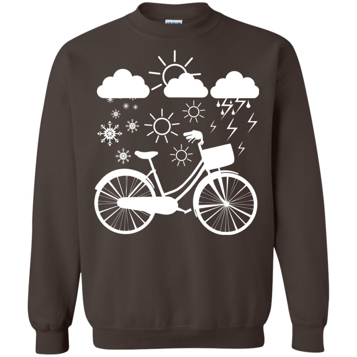 Bicycle All Weather Cyclist T-shirt For Bicycle Lover Dark Chocolate