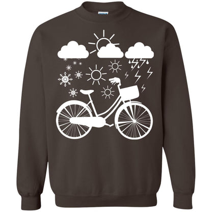 Bicycle All Weather Cyclist T-shirt For Bicycle Lover Dark Chocolate