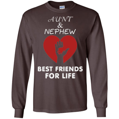 Family T-shirt Aunt And Nephew Best Friends For Life Dark Chocolate